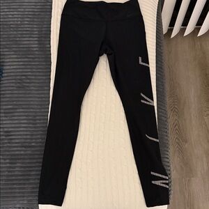 Nike Logo Dri Fit Black Leggings size Medium